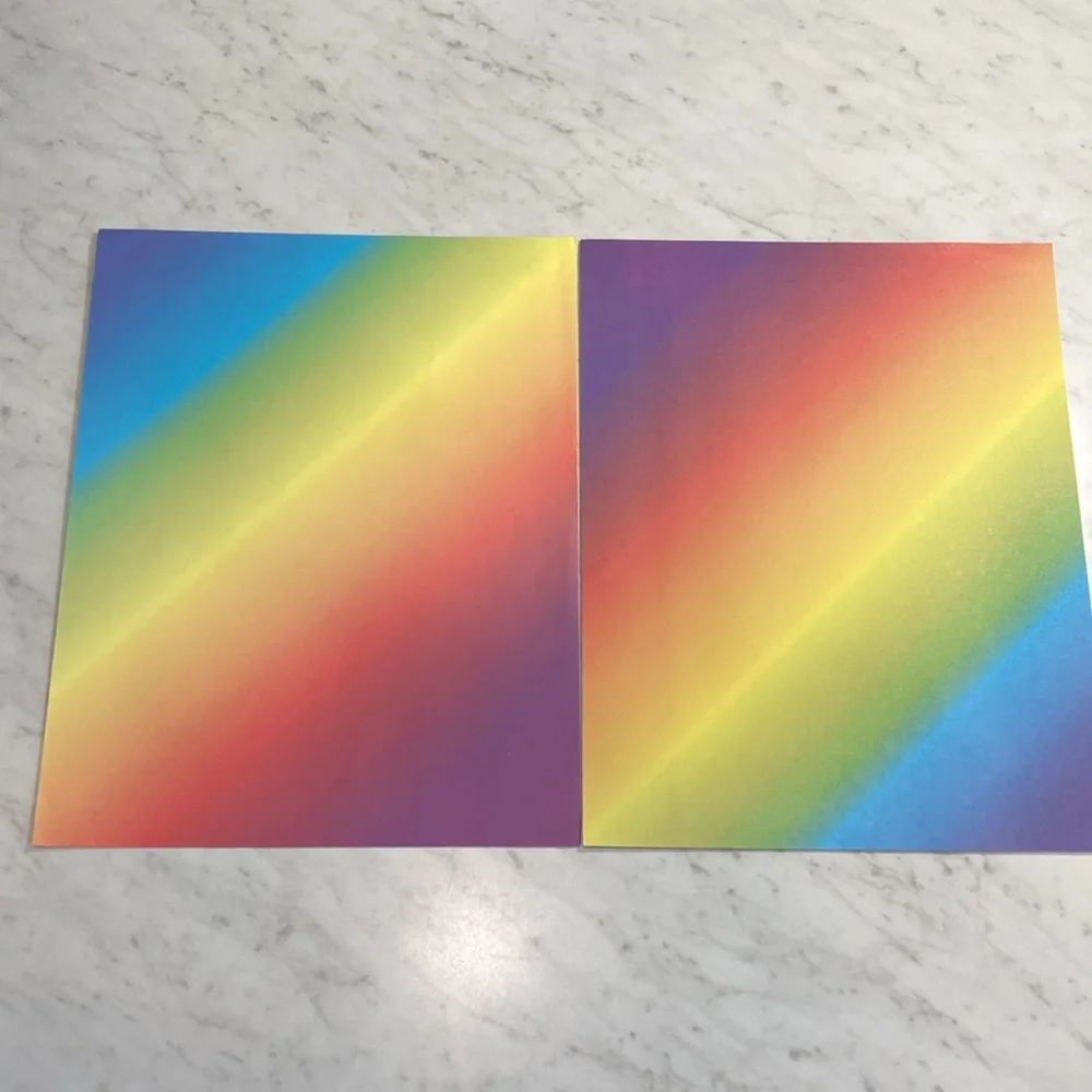 Rainbow Scrapbooking Paper 10 Sheets